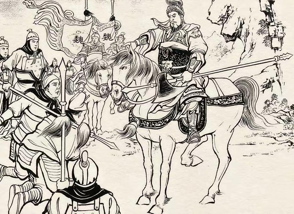 铁斧将奉司马昭之命劫了蜀军木牛流马，命人带回魏营，自己统率一部去夺蜀军...