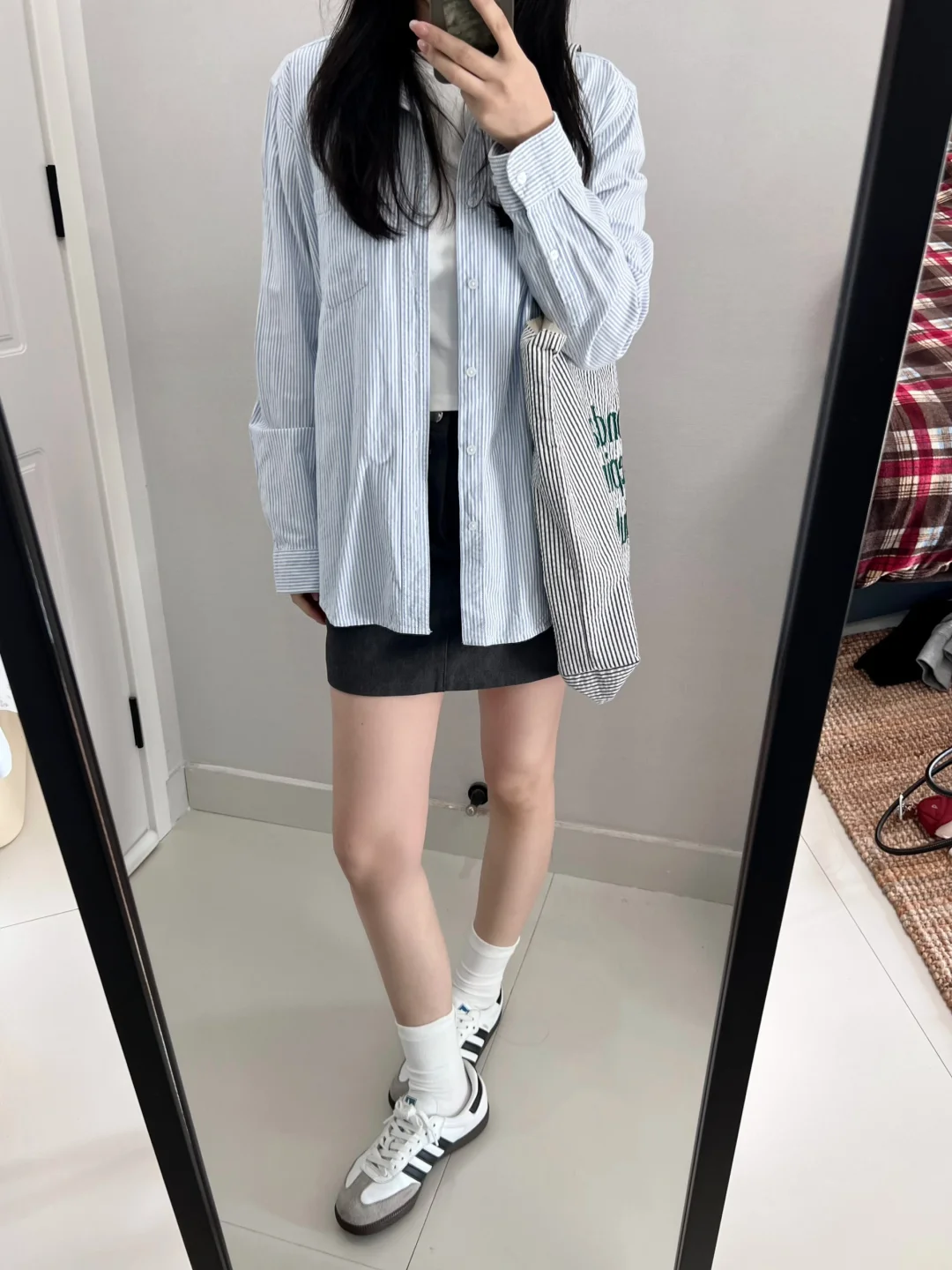 条纹衬衫好清爽🫶🏻