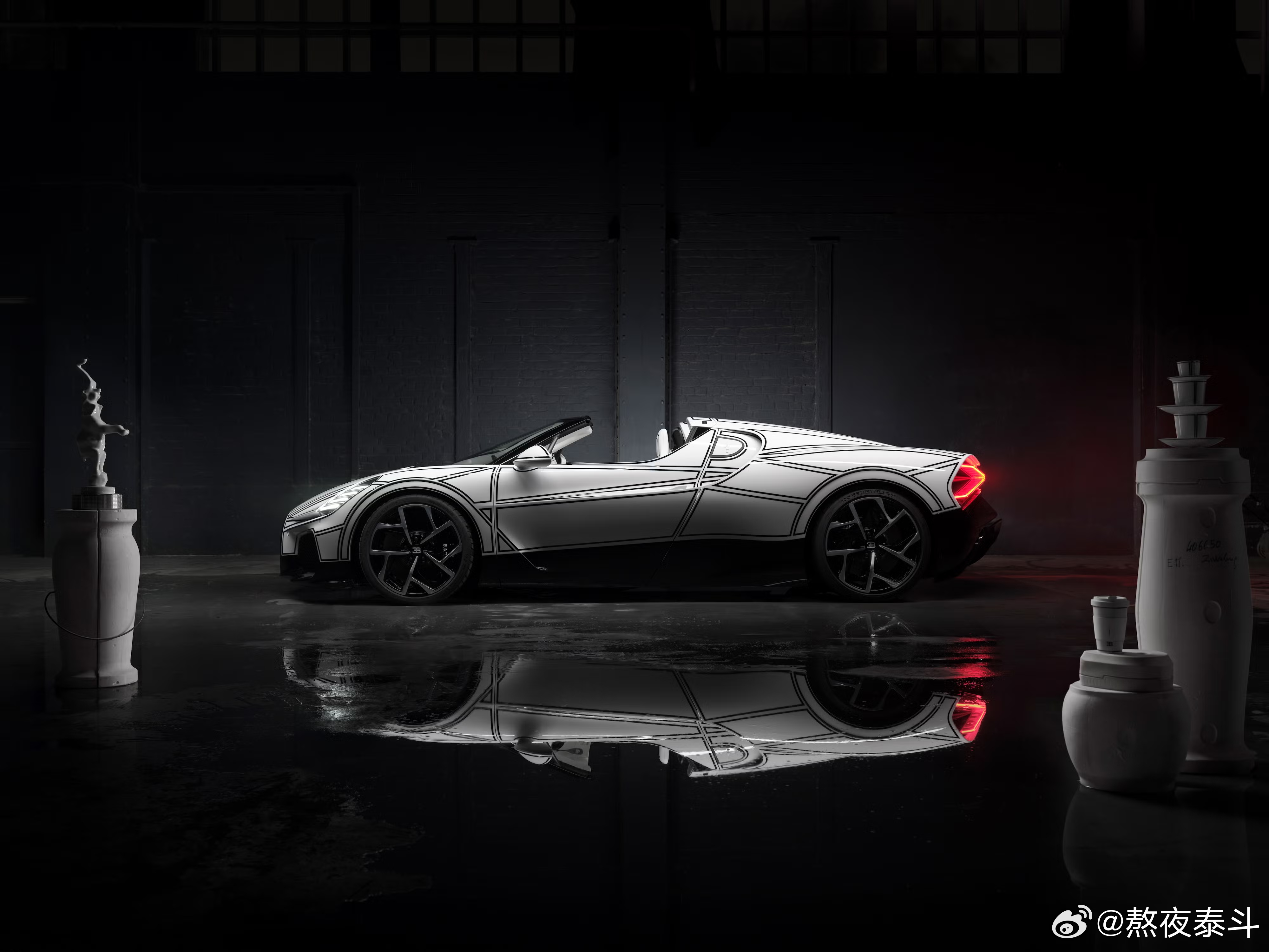 布加迪公布了其定制部门Sur Mesure的最新力作——Mistral“永恒之白
