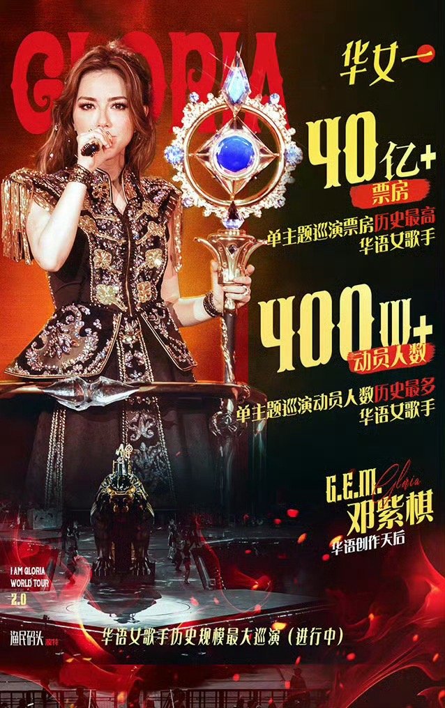 从新人到天后，从香港到亚洲，她用音乐征服无数听众！每一次演出都是视听盛宴，每一首