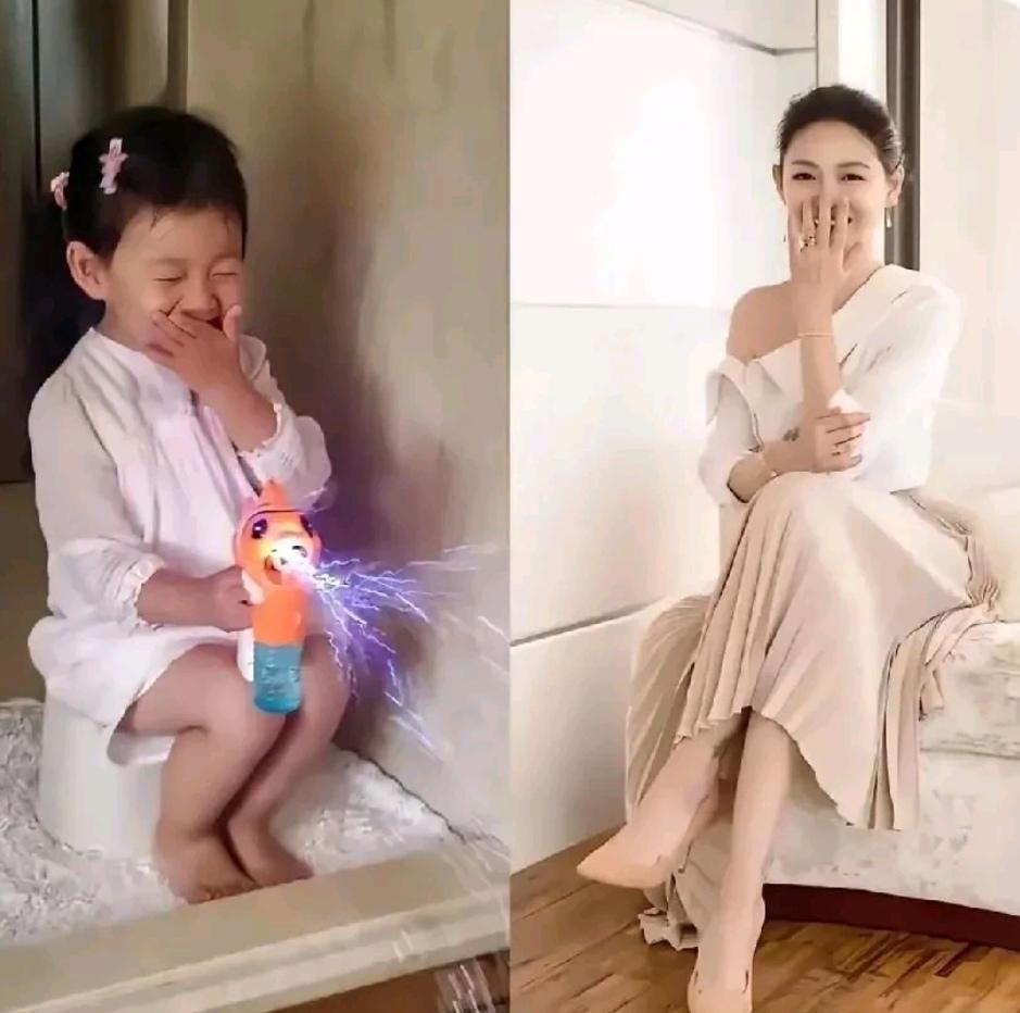 难怪现在很多人都说，大S的女儿跟她简直是一个模子刻出来的，长得太像了，其实小时候