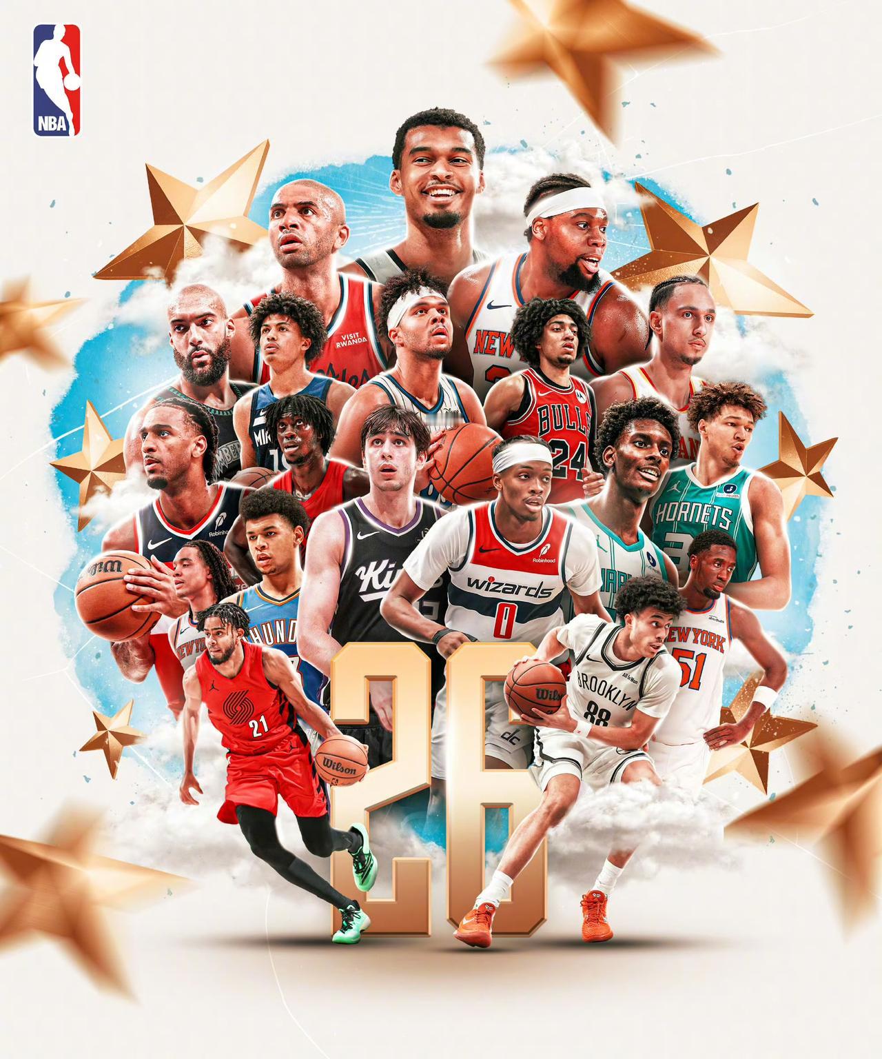 NBA里的法国球员真不少 ​​​，看吧，用不了多久就会争霸篮坛！
2025-26