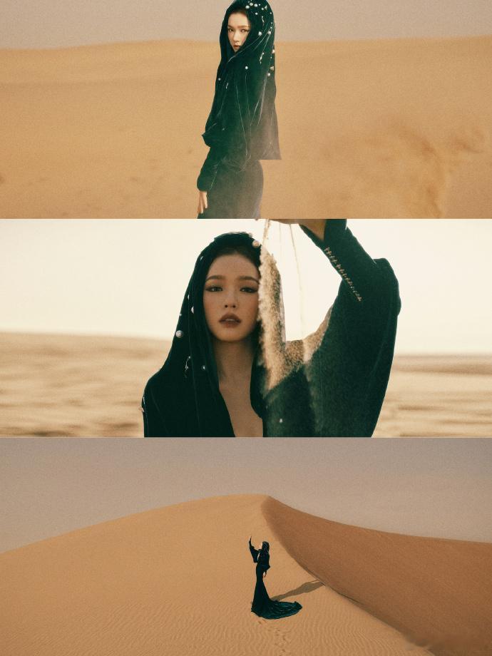 林允暗黑沙丘女王  当林允以沙漠女王的身份出现在我们眼前，那份震撼与感动难以言表