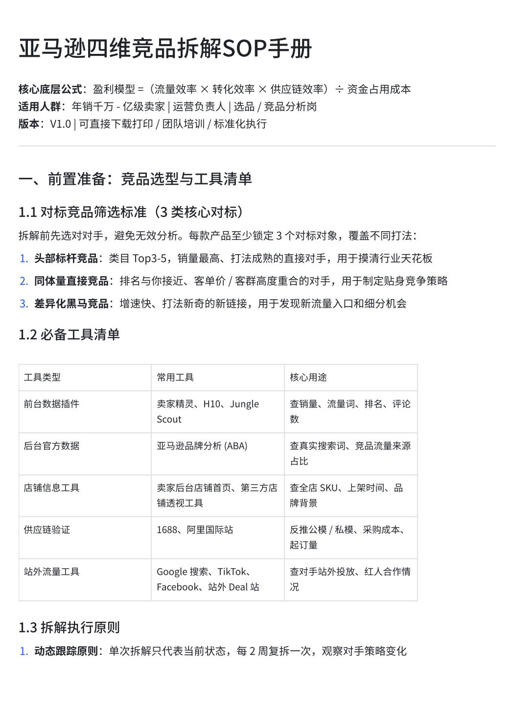 以前研究竞品，总喜欢分析对手的流量词、主图、定价，算下来觉得人家根本不赚钱，后来