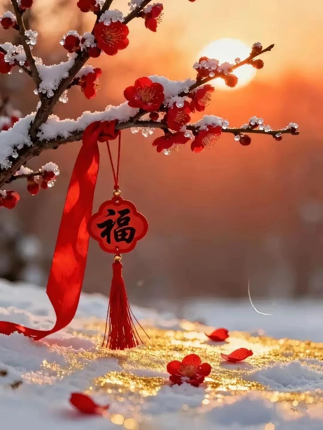 梅雪争春未肯降，
骚人搁笔费平章。
梅须逊雪三分白，
雪却输梅一段香。