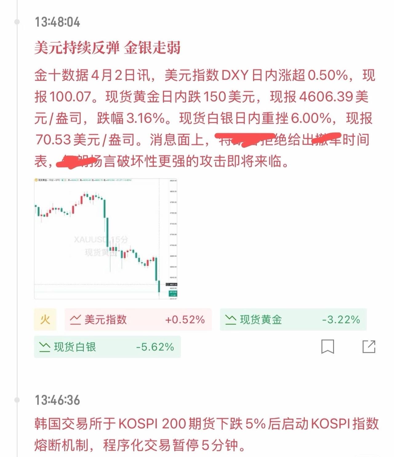 整个世界陪着你俩来回taco？
短期的市场无法参与，因为前一天的缓和消息，可以被