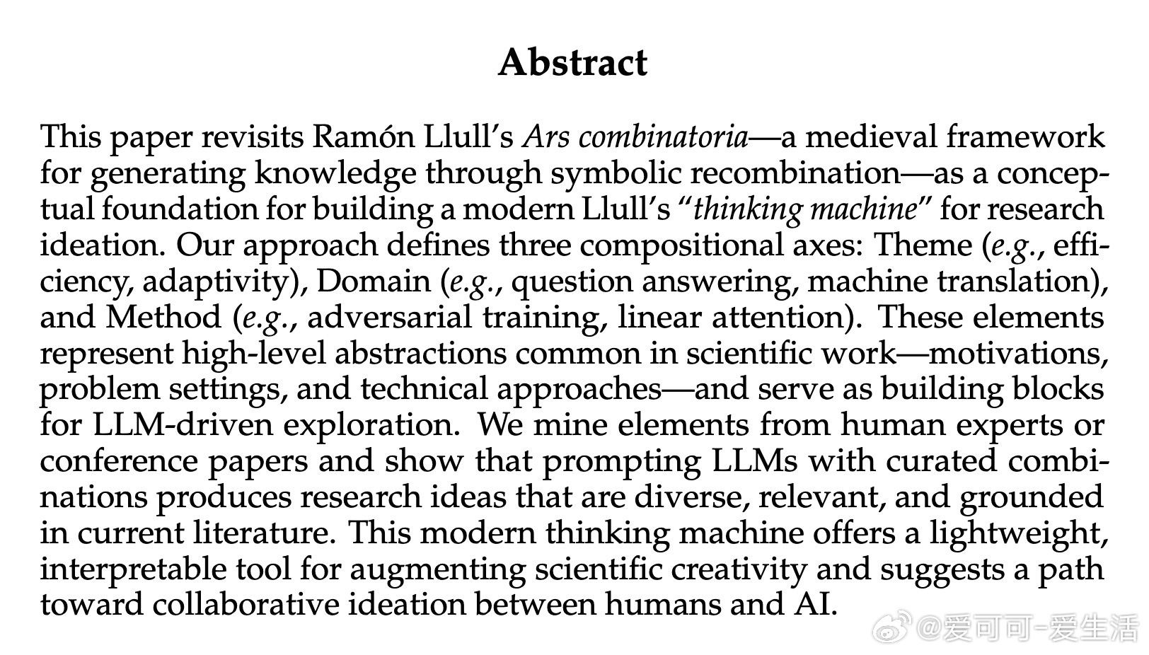 [LG]《The Ramon Llull's Thinking Machine 