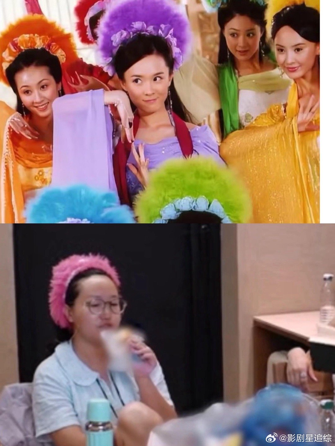 笑疯了！今生簪羽毛，来世做熏鸡哈哈哈哈这个发箍怎么那么像火鸡变身哈哈哈哈哈哈哈哈