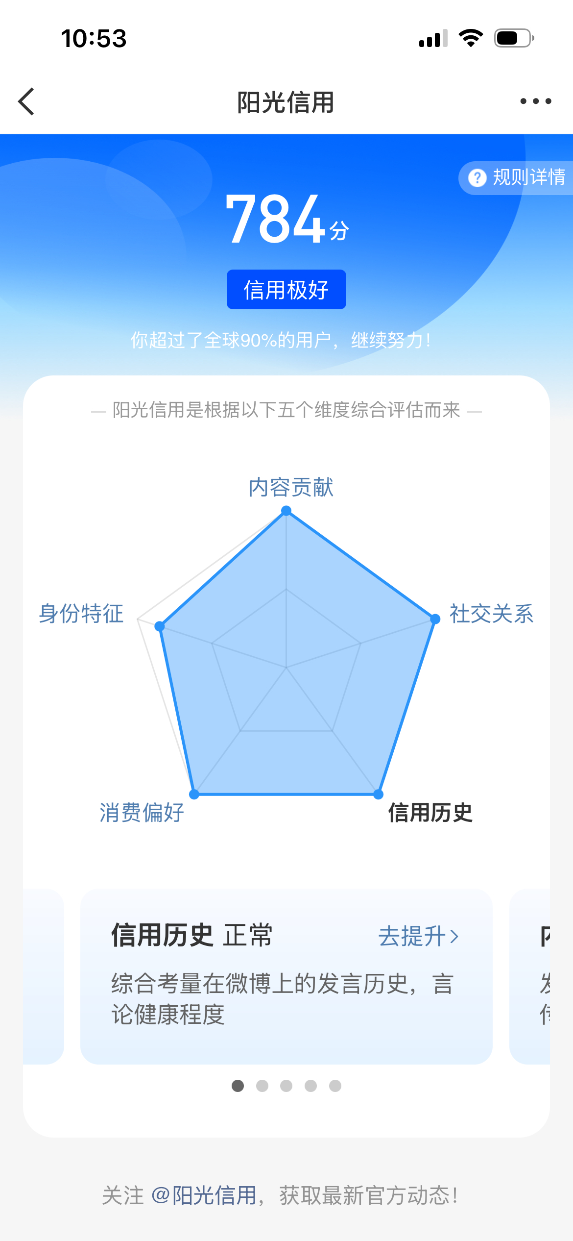 上个月涨了1分 这个月涨了0分