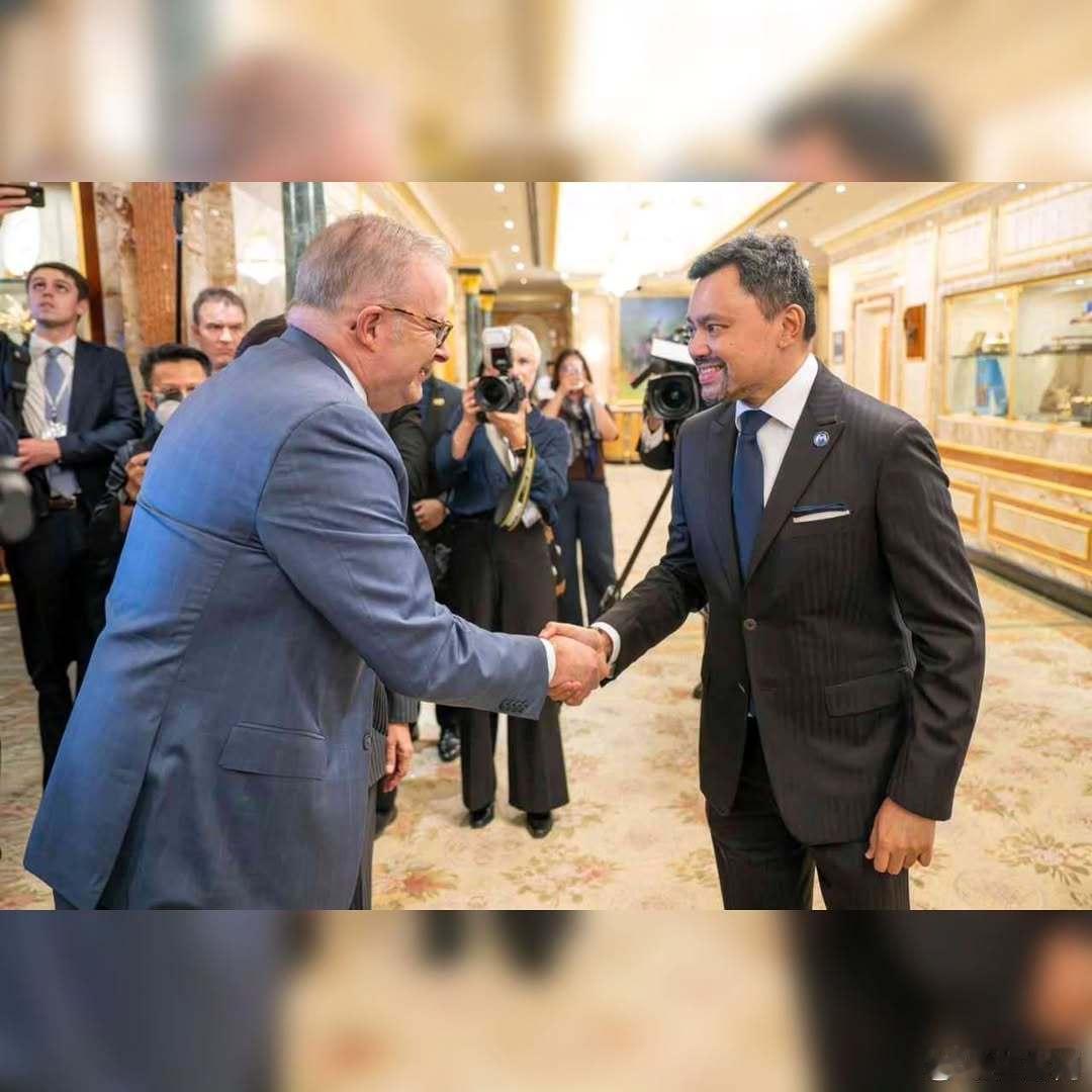 文莱王室 🇧🇳🇦🇺4月15日，文莱苏丹哈桑纳尔·博尔基亚率领其他王室成员