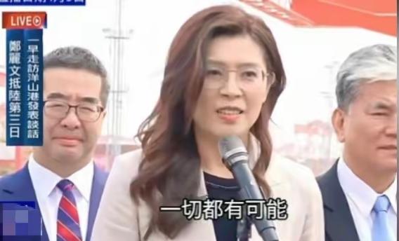 国民党主席郑丽文4月9日在参观洋山港时发表讲话称：和平是有力量的，只要给和平足够