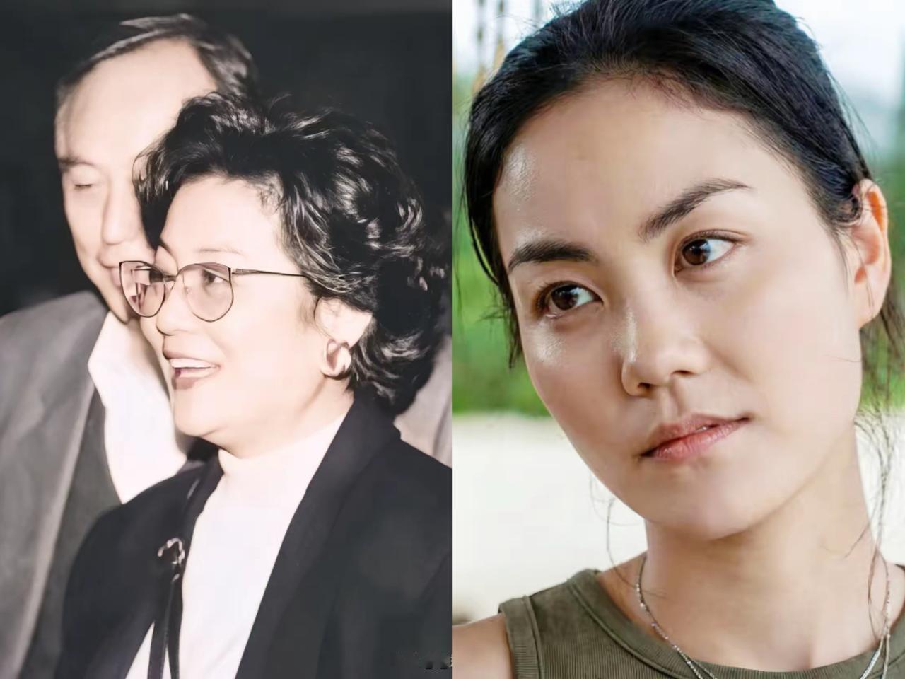 王菲的父母亲。王菲母亲很漂亮。