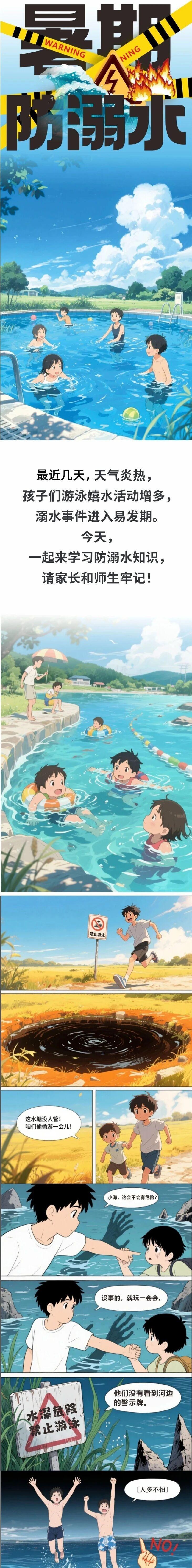 早安[超话]江宁城事 【@玩水的你，这幅漫画“拍了拍”你[举手]】最近几天，天气