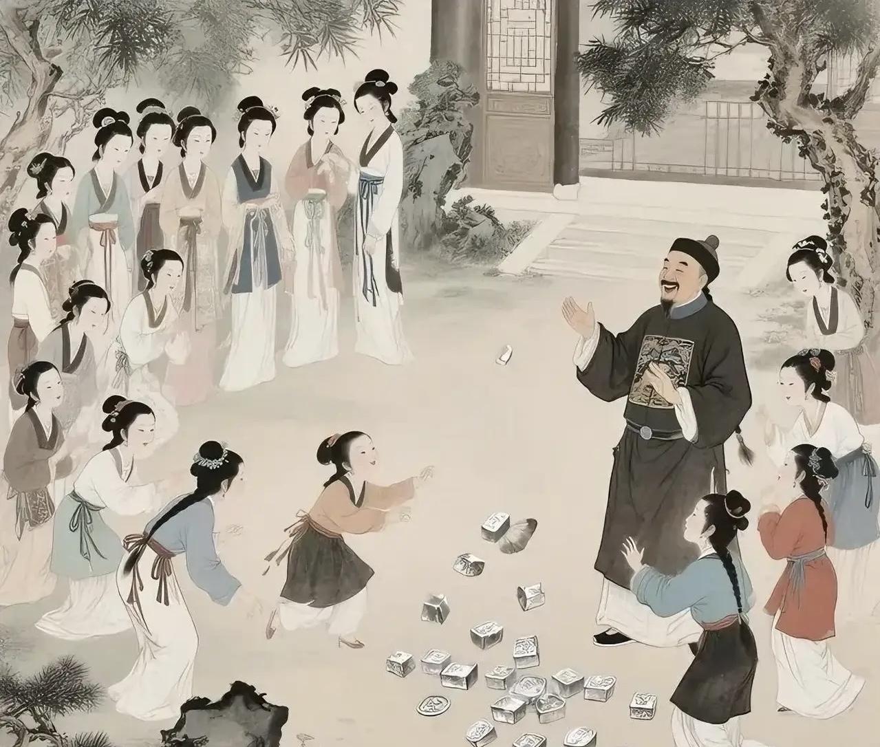 萨尔图·英翰在安徽巡抚任上时，府里养了不少年轻漂亮的丫鬟。合肥城里的百姓路过巡抚