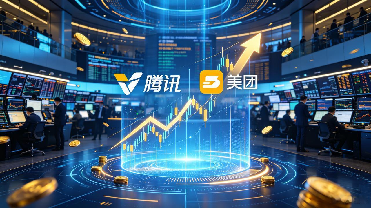 港股狂欢日！腾讯+美团双双暴涨超8%！两大巨头同日拉升，三大共性逻辑引爆行情——