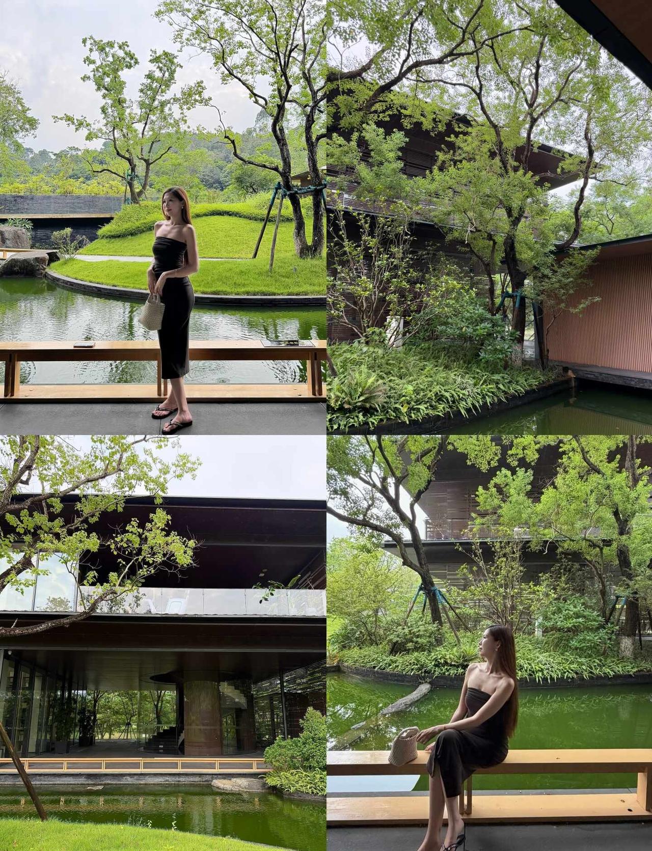 广州增城🍃被绿野仙踪的中式庭院美哭了
酒店坐落在荔湖公园 山清水秀
过来吸氧很