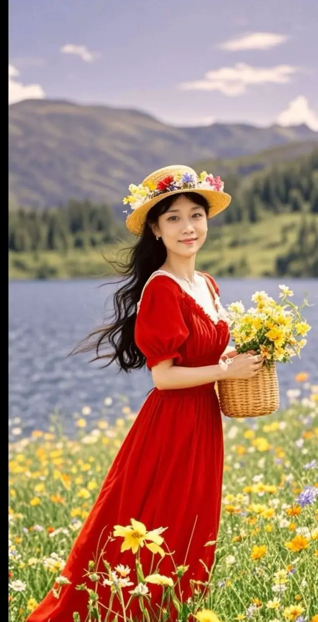 AI湖畔红影