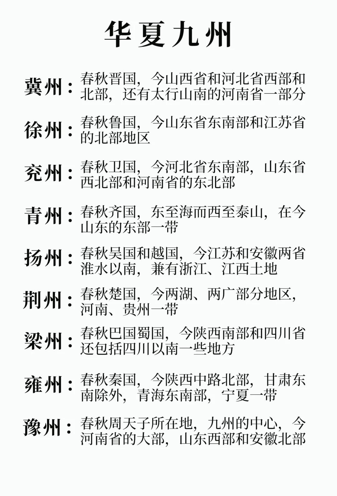华夏九州！👍👍👍