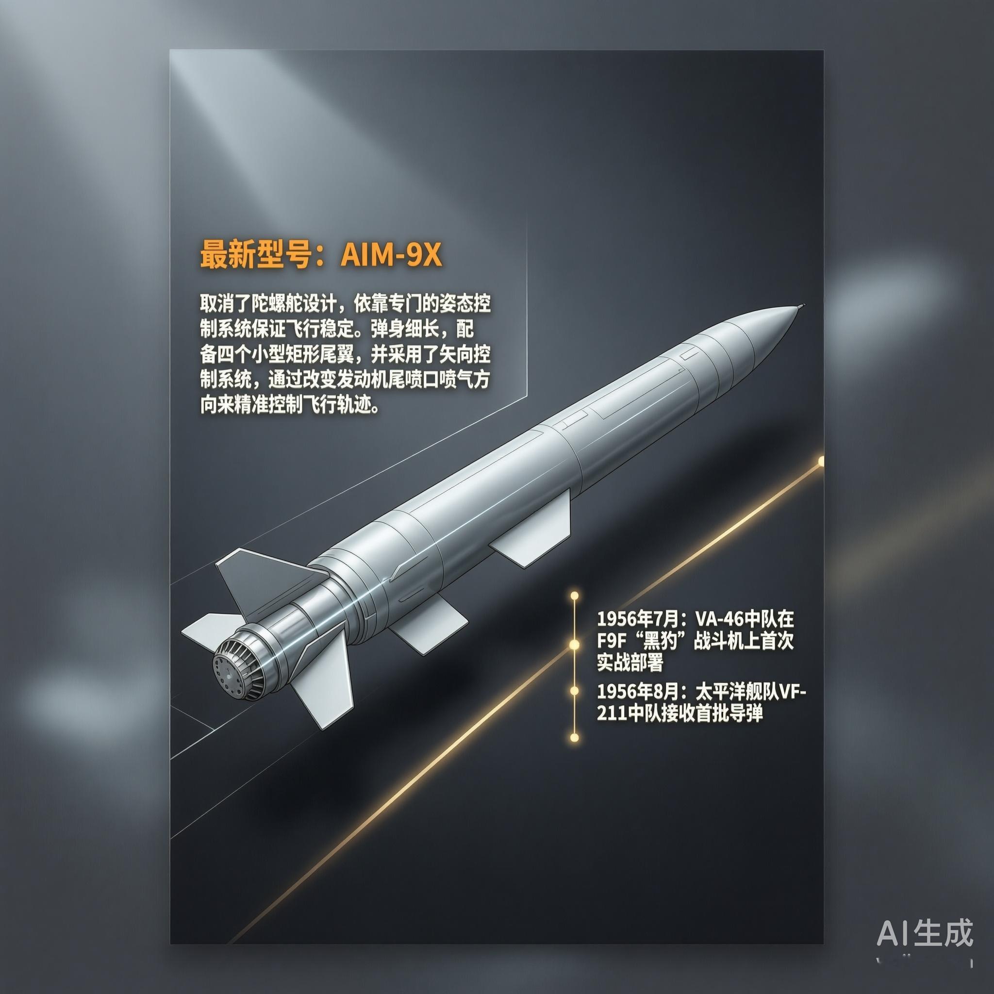 军事ai新视野 美国AIM-9“响尾蛇”空对空导弹AIM-9“响尾蛇”（Side