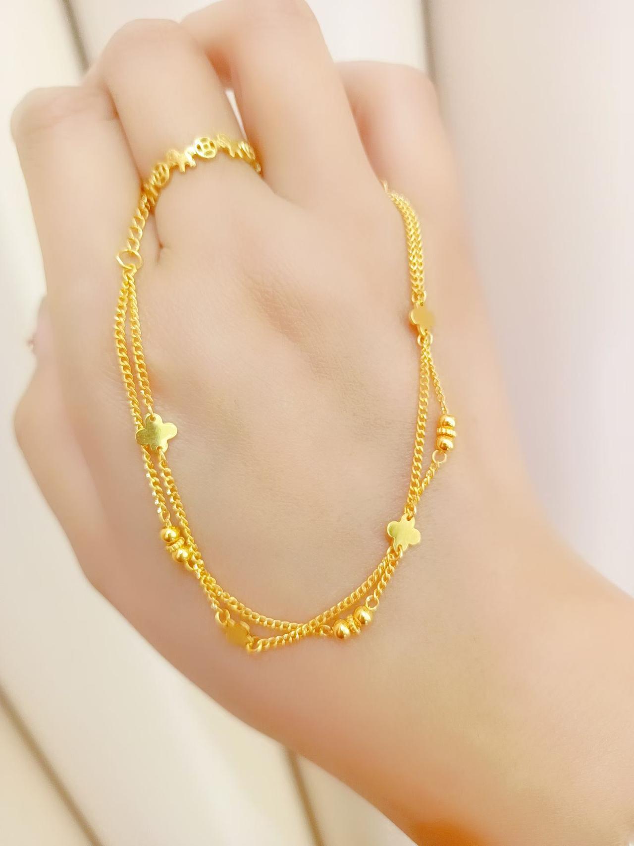 金光闪闪的星形手链，闪耀你的每一天！🌟✨