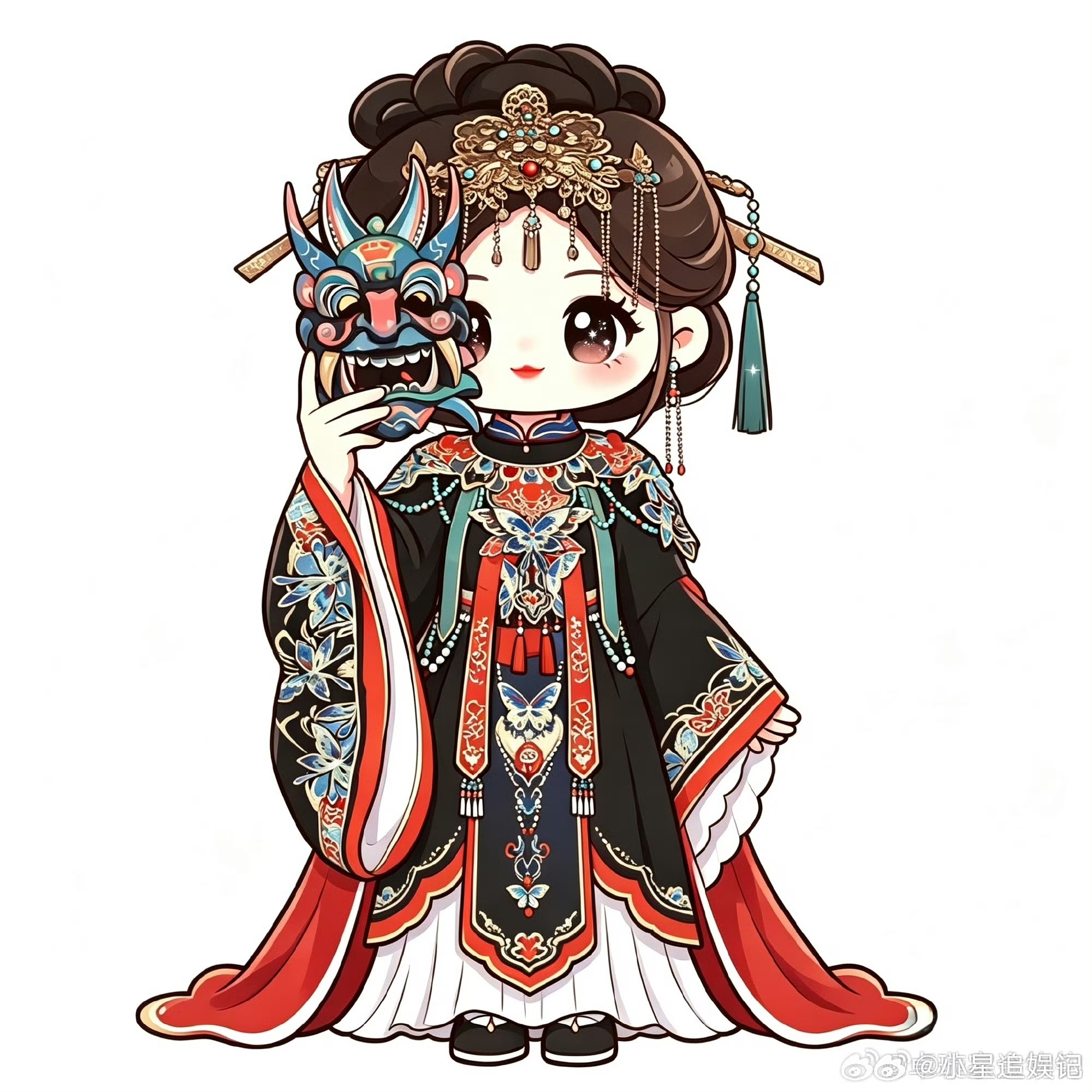 夏弃疾拍的陈卓璇陈卓璇傩戏新皮肤 陈卓璇这套傩戏新皮肤直接封神，面具、古风服饰相