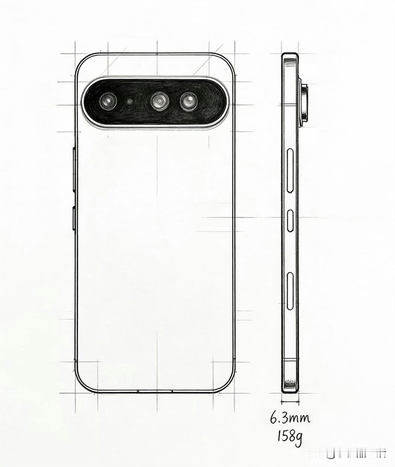 近日，荣耀Magic8 Pro Air设计手稿在网上被曝光。 

据爆料，荣耀搭