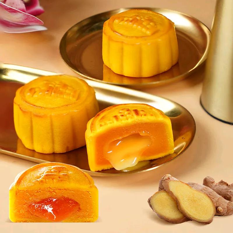 新口味的月饼来啦，快来看看你吃过几种！
抹茶芝士、黑金茉莉、百香牛油味的拔丝流心