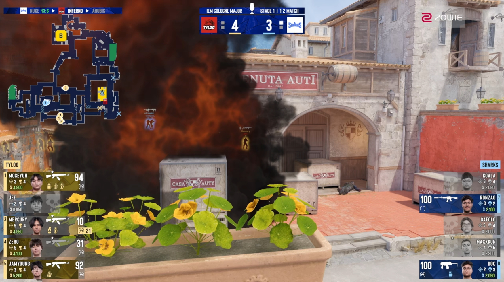 CS2 IEM 科隆Major 2026 第一阶段瑞士轮1-2组Tyloo对阵S