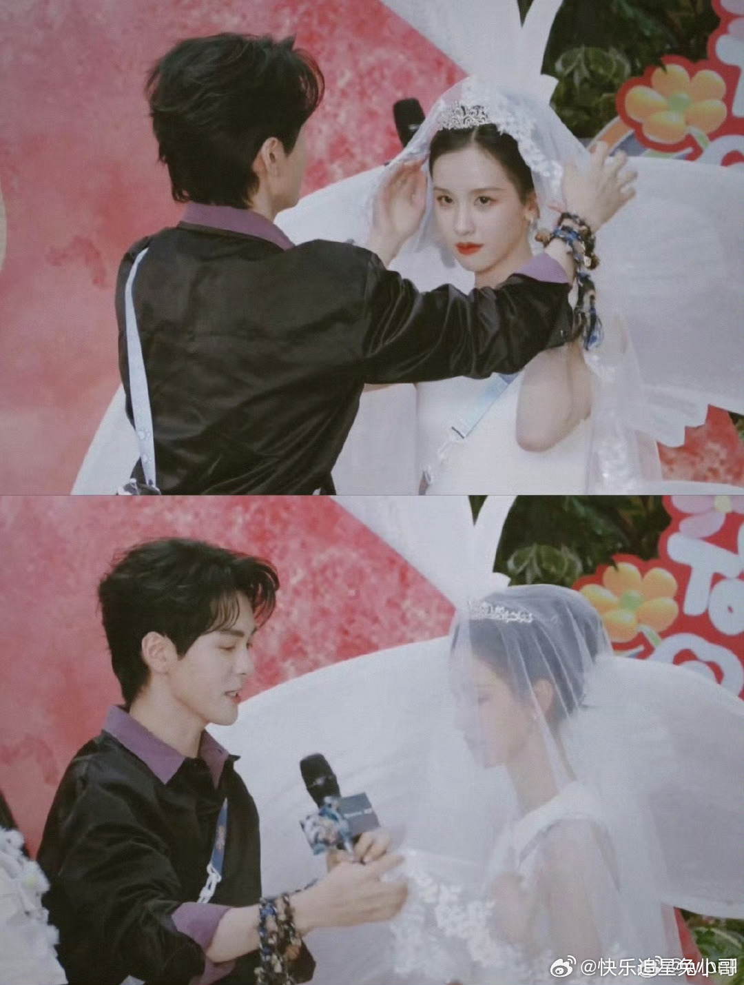 曾舜晞陈都灵戴头纱剧宣曾舜晞陈都灵完全是婚礼现场头纱造型太绝，氛围感直接封神，曾
