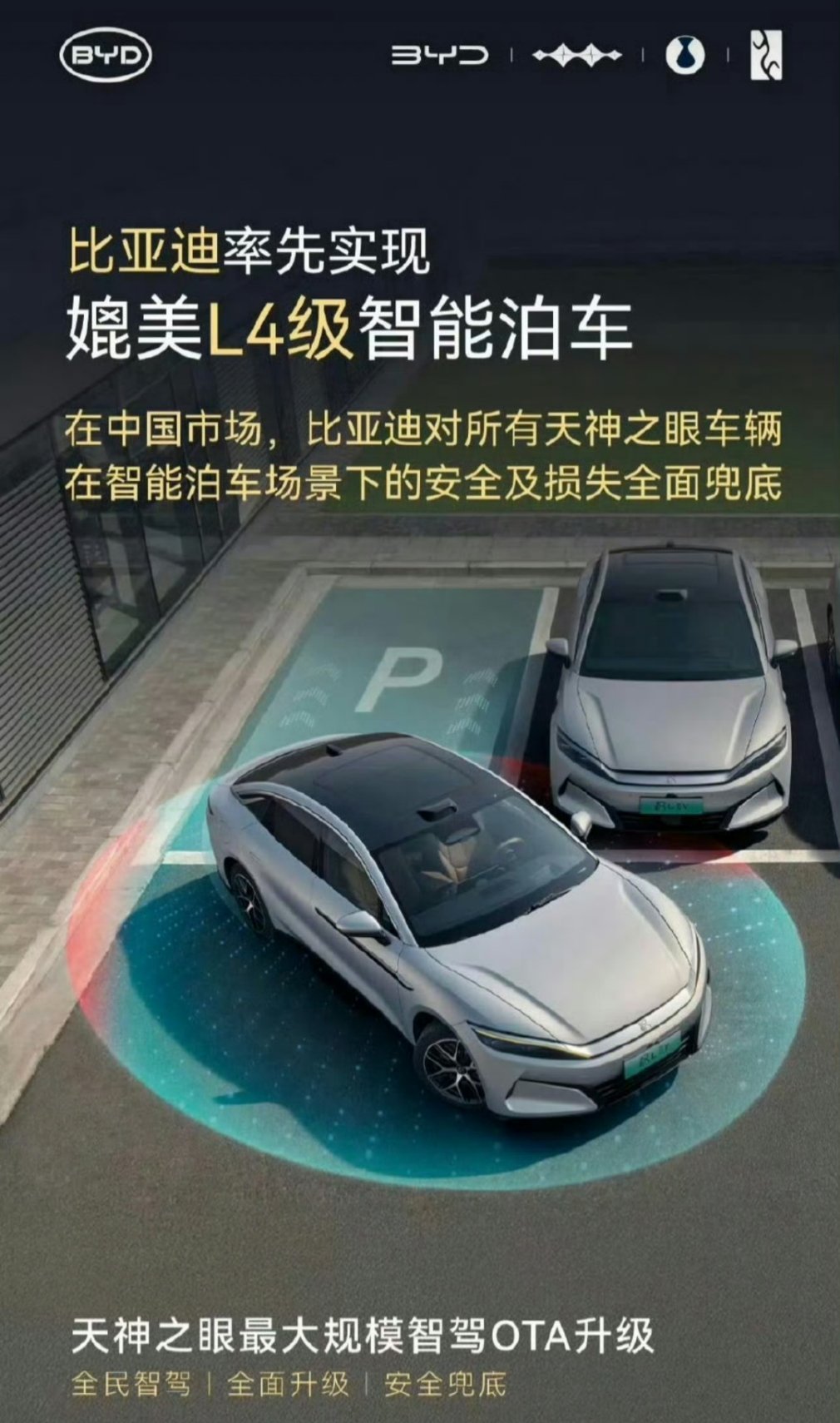 看了下，迪子不是只吹牛还承诺兜底，泊车时发生的事故。不过……作为消费者，总担心会