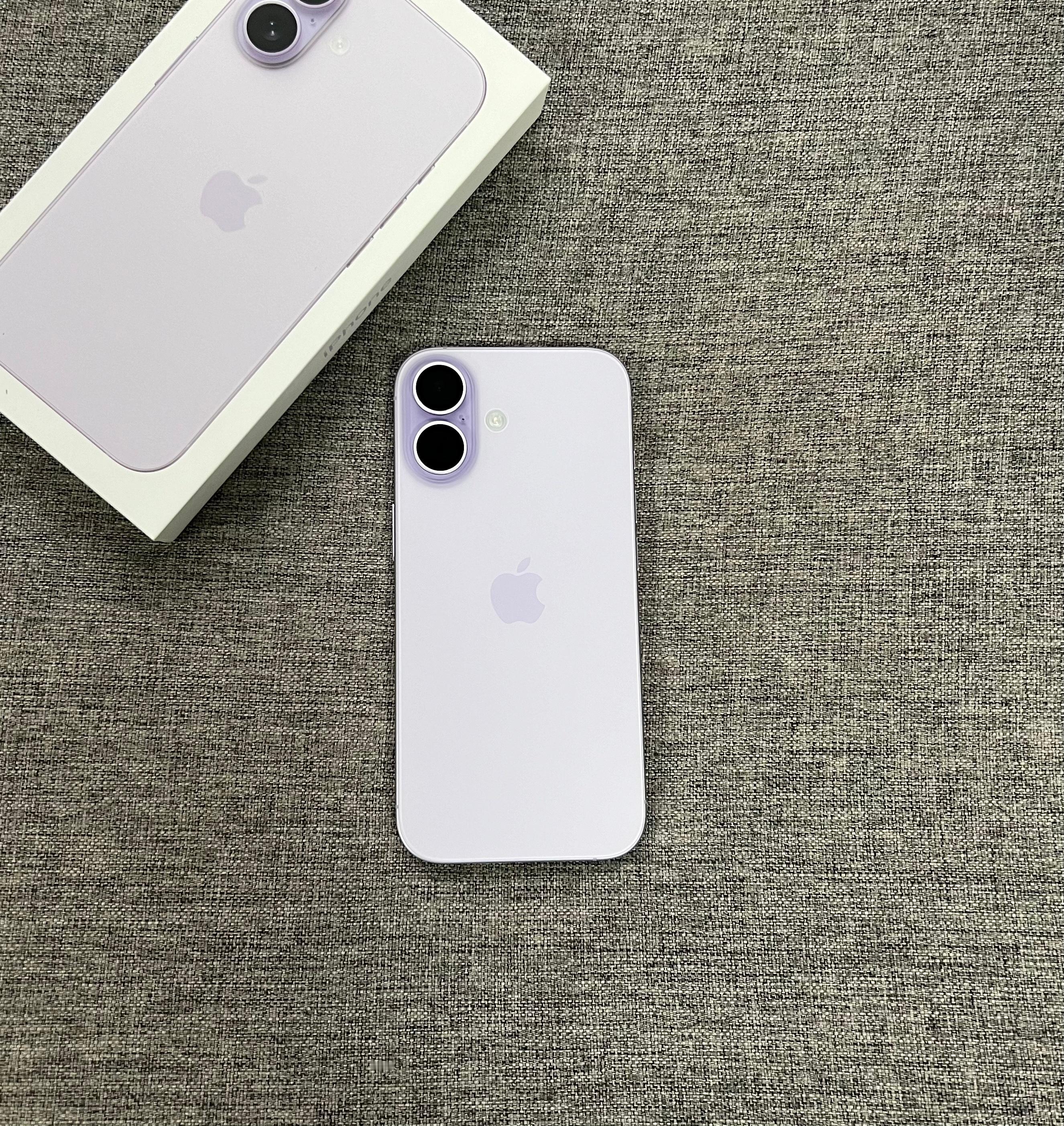 iPhone17 256G 紫色屏幕完美，中框细小磕碰，电池效率100，盒子配件