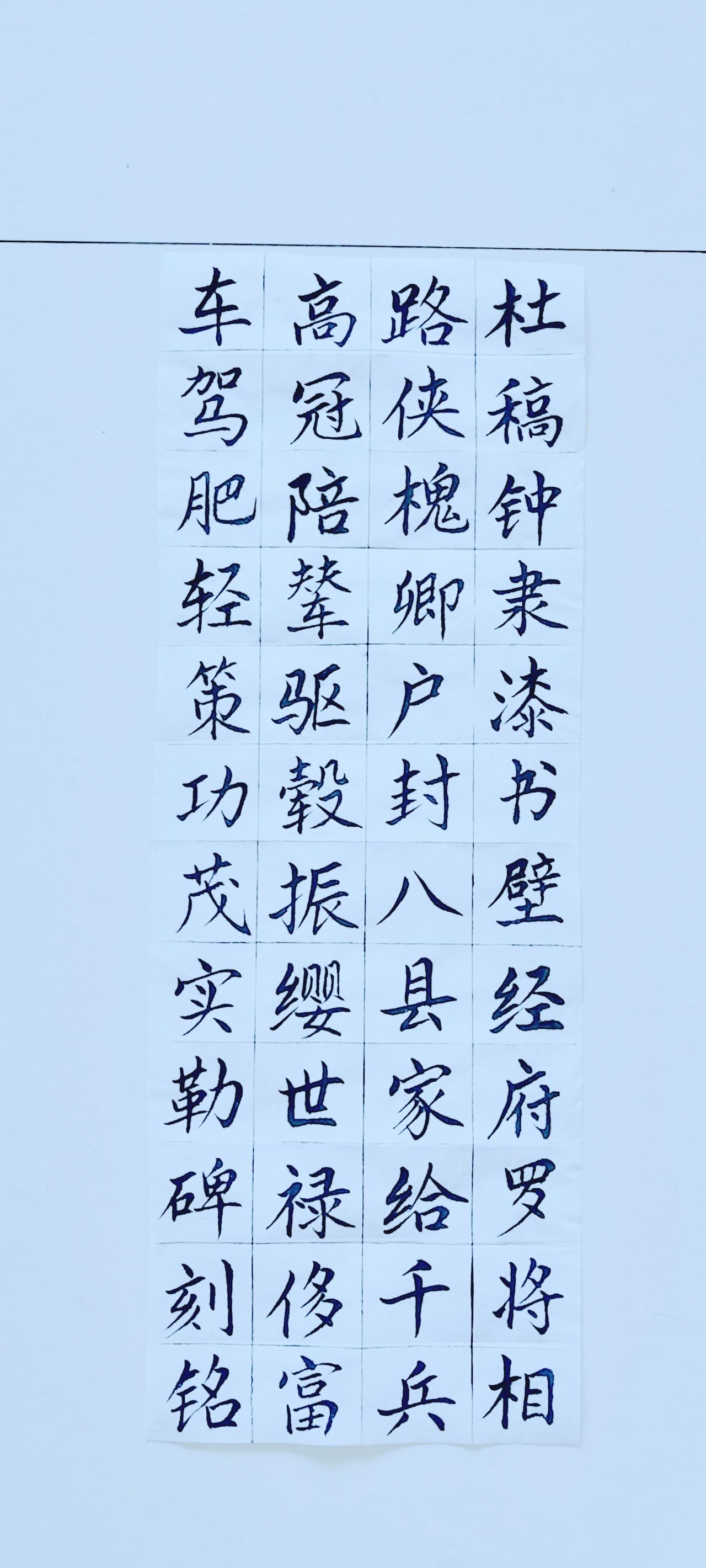 晒出你的每日练字打卡第五十六天《千字文》（11）正楷毛笔练习！