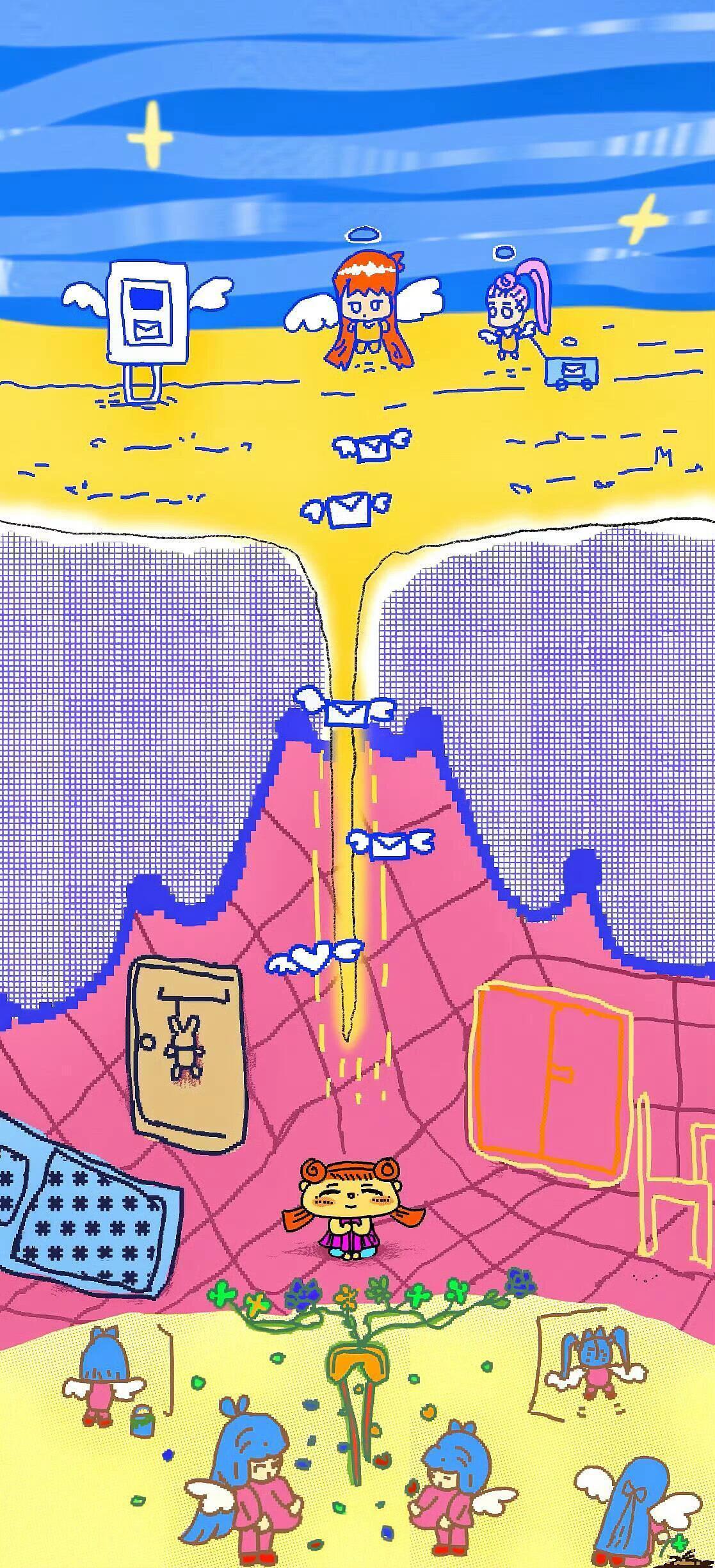 存下喜欢的卡通壁纸 