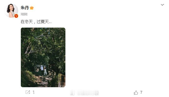 #朱丹晒与周一围牵手照# 今天是情人节，晒与牵手背影照，幸福的具象化~ ​​​