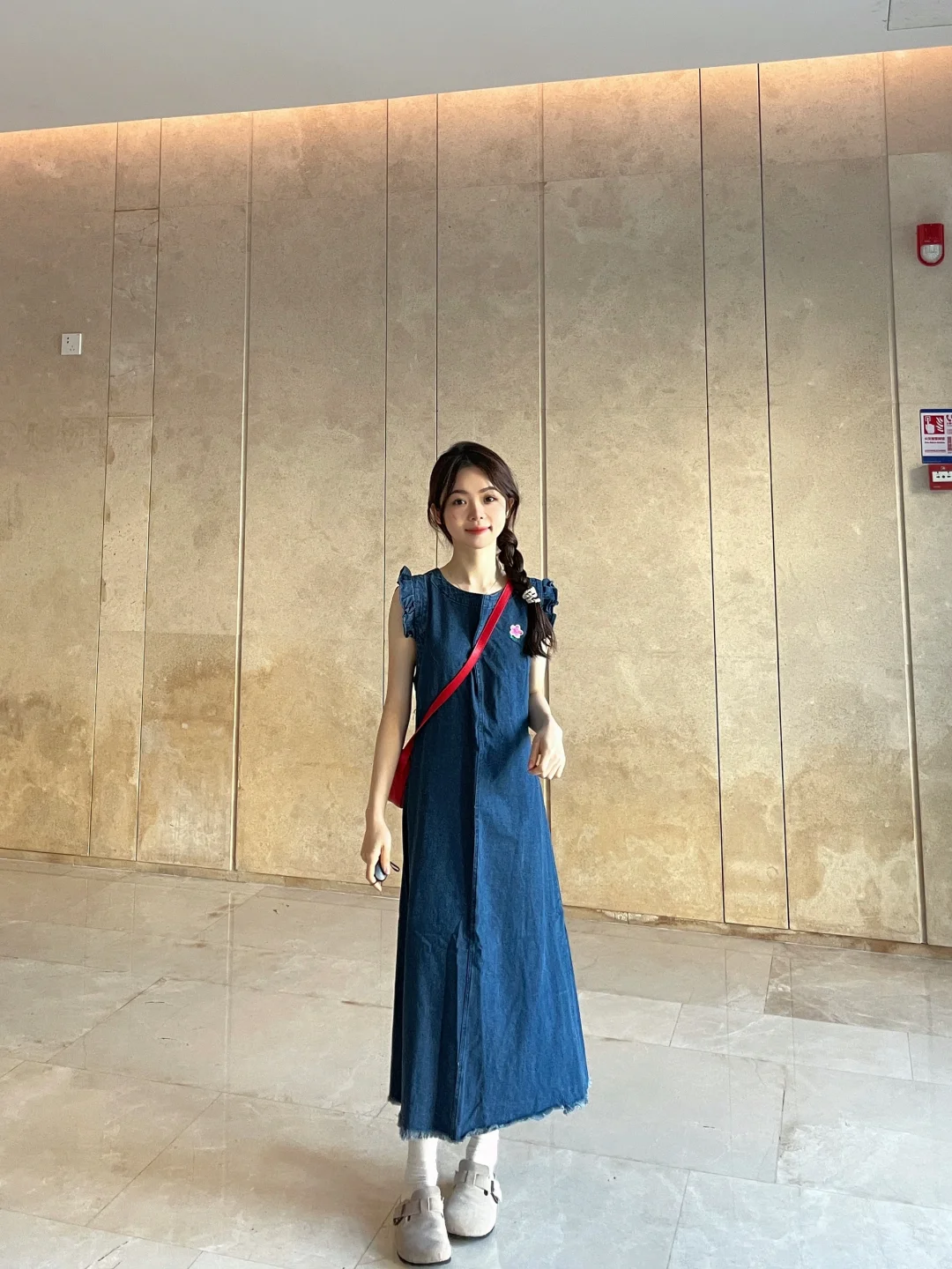 155小个子韩系穿搭 牛仔连衣裙是懂显白的🤠