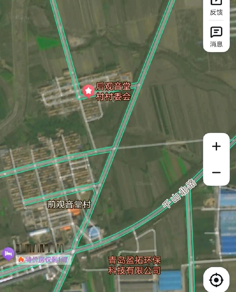 后观音堂村位于青岛胶州市里岔镇东南部，距镇驻地约1公里。东与黄家岭村、西与河北村