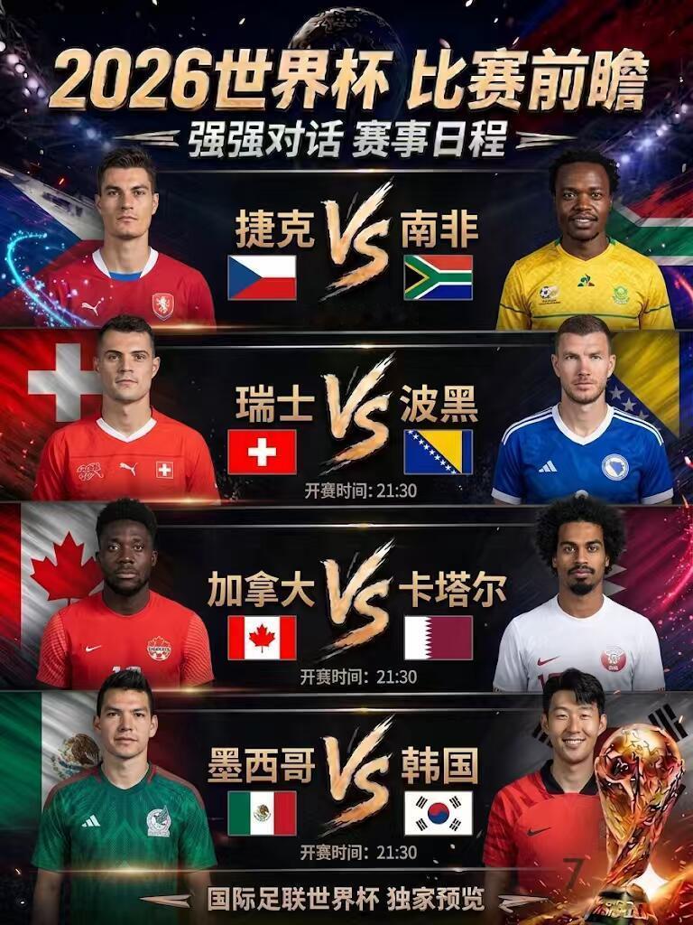 今日足球：世界杯前瞻||今日足球：世界杯前瞻——中欧硬碰硬，东亚迎战欧洲红魔捷克