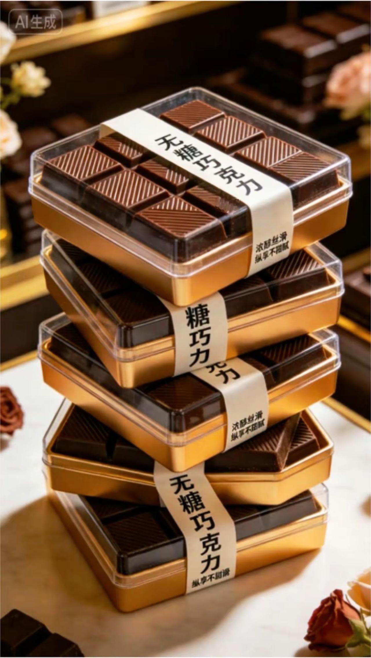 这个木糖醇巧克力 完全不添加白砂糖，而是用木糖醇增添独特口感。每当嘴馋的时候，吃