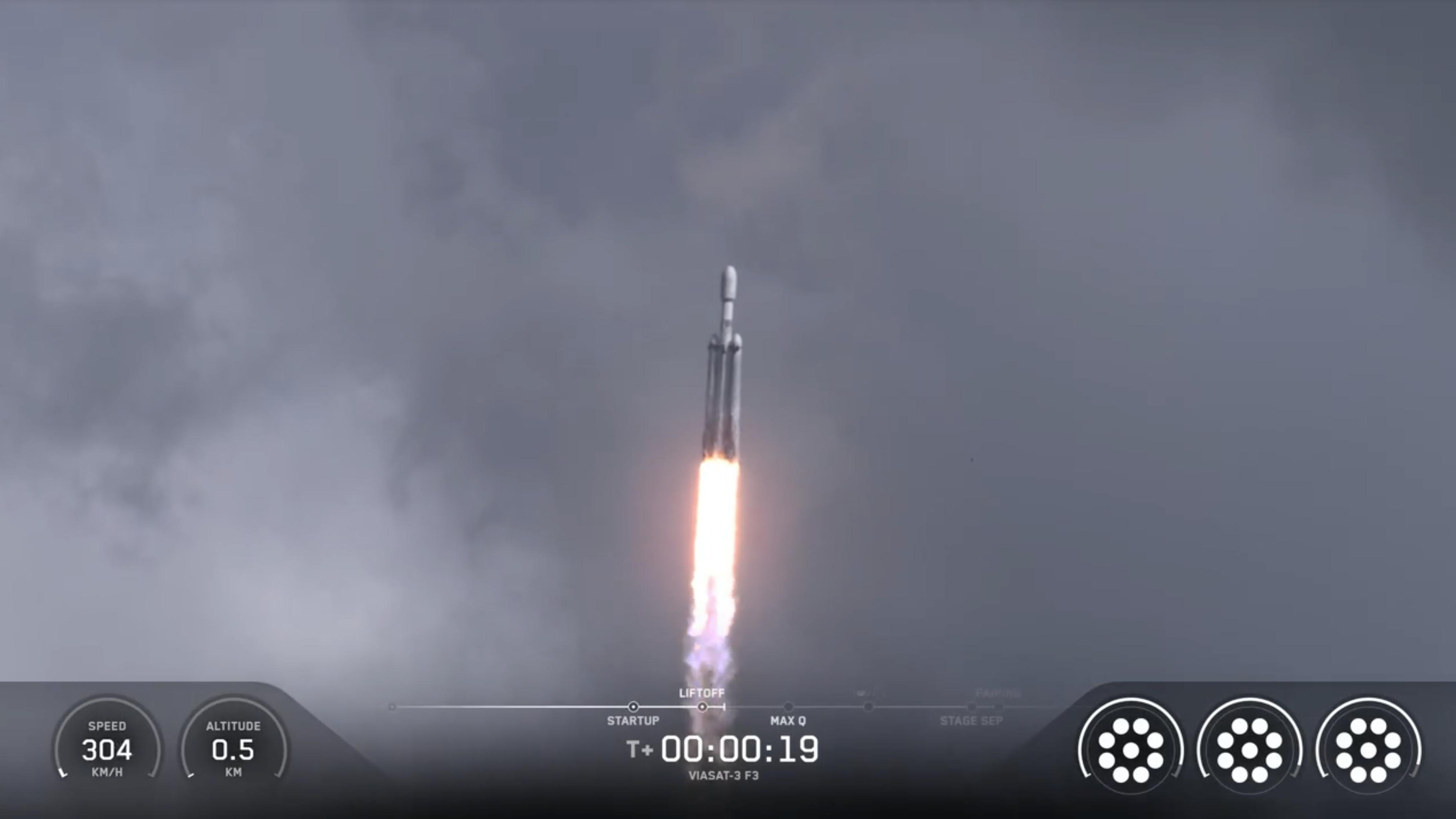 一只穿云箭，猎鹰重型第12飞。 