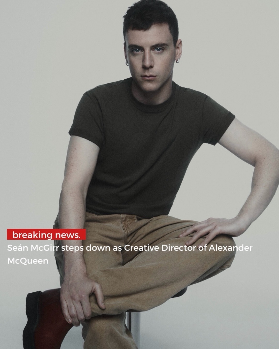 Alexander McQueen的创意总监 Seán McGirr也离职了，A