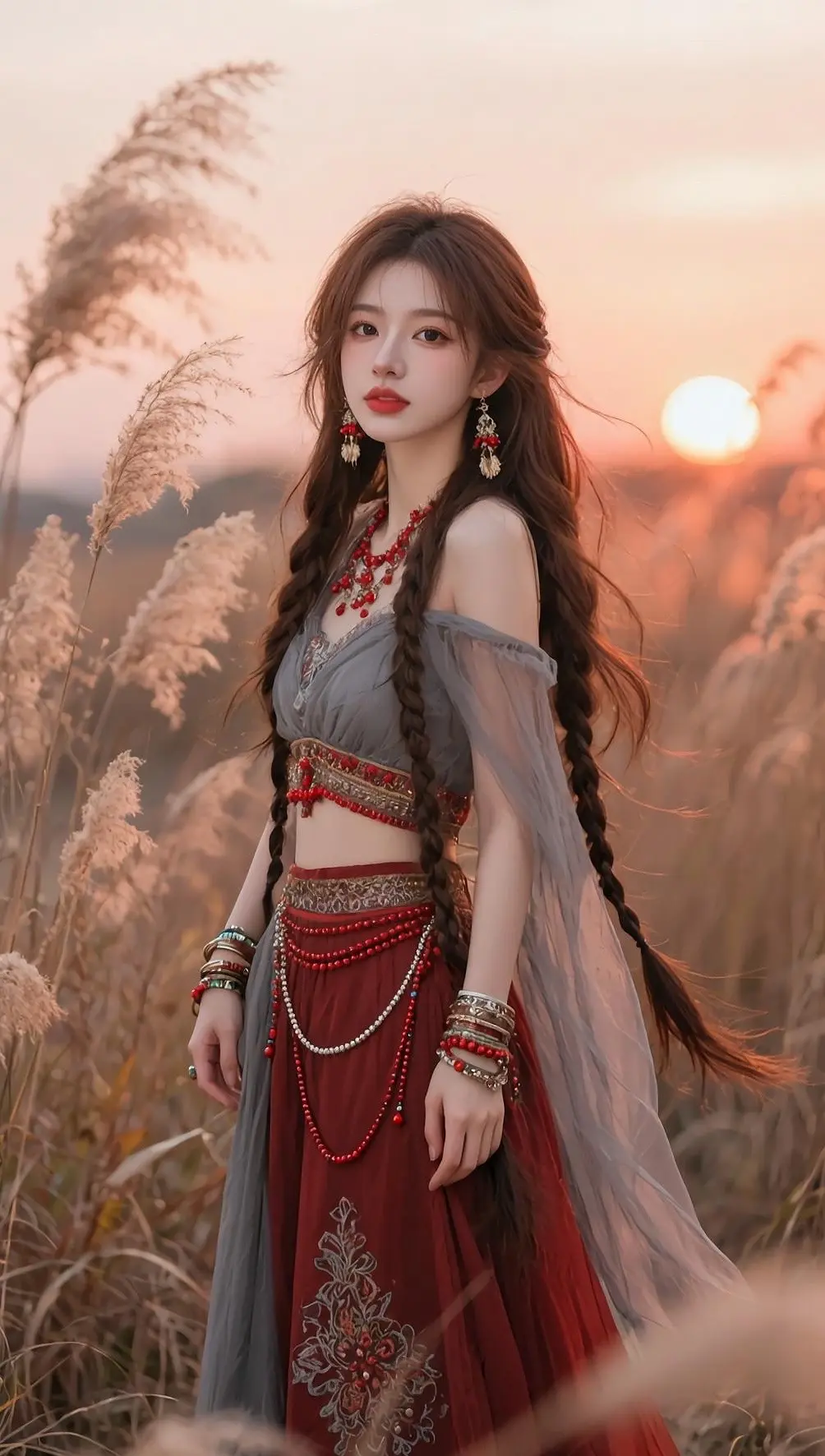 夕阳无限好，民族风写真正当时！