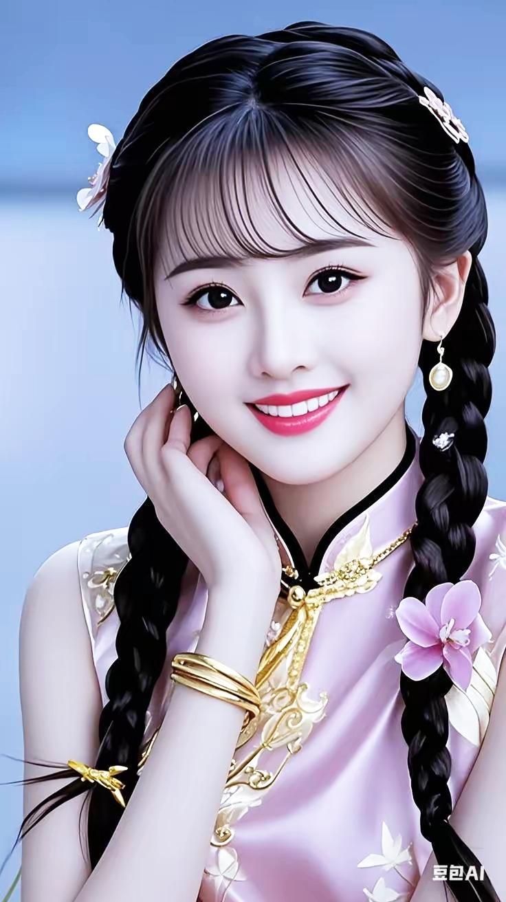 “古风少女，笑靥如花”🌸💕
