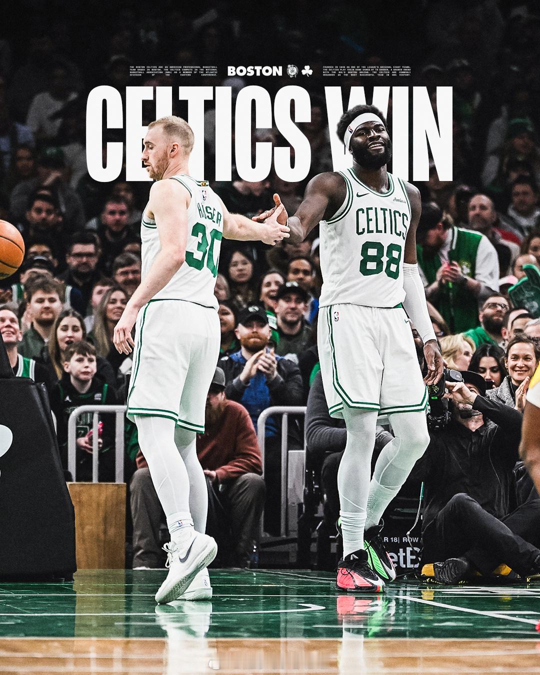 全场比赛数据📊杰伦-布朗30分10篮板5助攻3抢断德里克-怀特13分5篮板5助