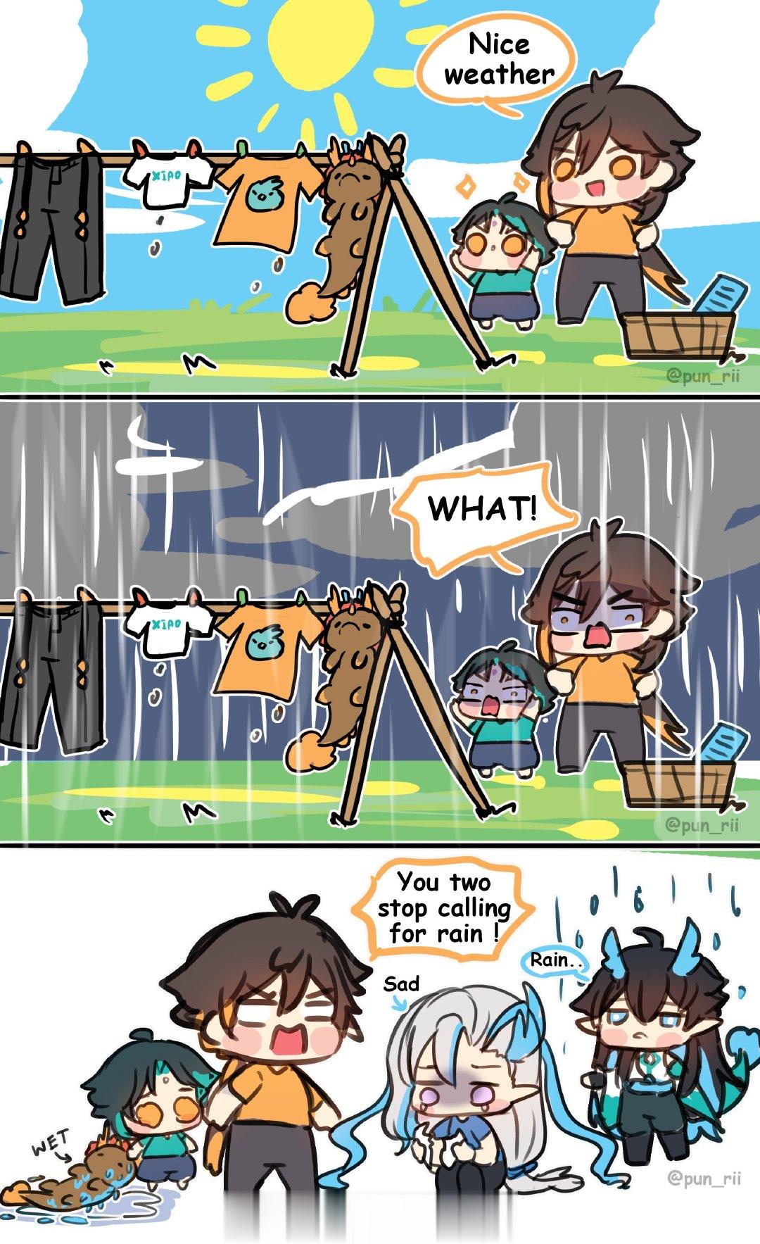 当你洗完衣服突然下雨时...X：pun_rii#崩坏星穹铁道##星穹铁道1.2#