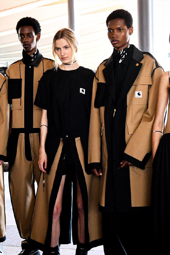 sacai x Carhartt联名单品曝光！

最新曝光的sacai x Ca