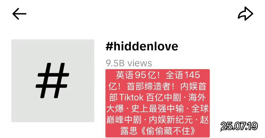 赵露思《偷偷藏不住》海外实绩🈶 ​​​