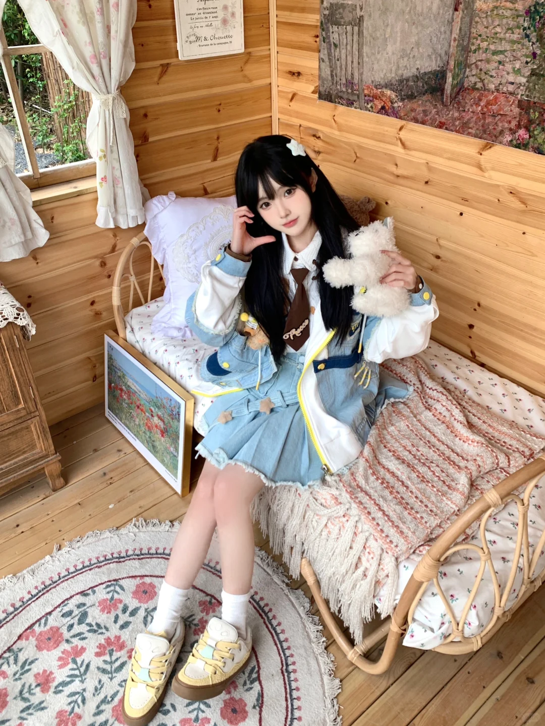 左滑进入小木屋૮ ・・აིྀ
