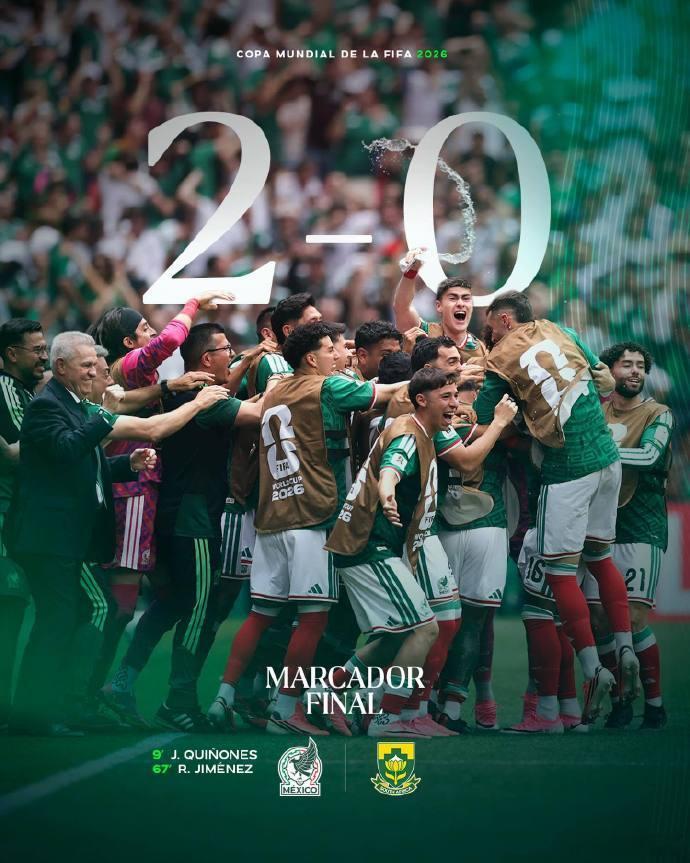 体育比赛美加墨世界杯2026美加墨世界杯 小组赛A组第1轮，墨西哥对阵南非在墨西