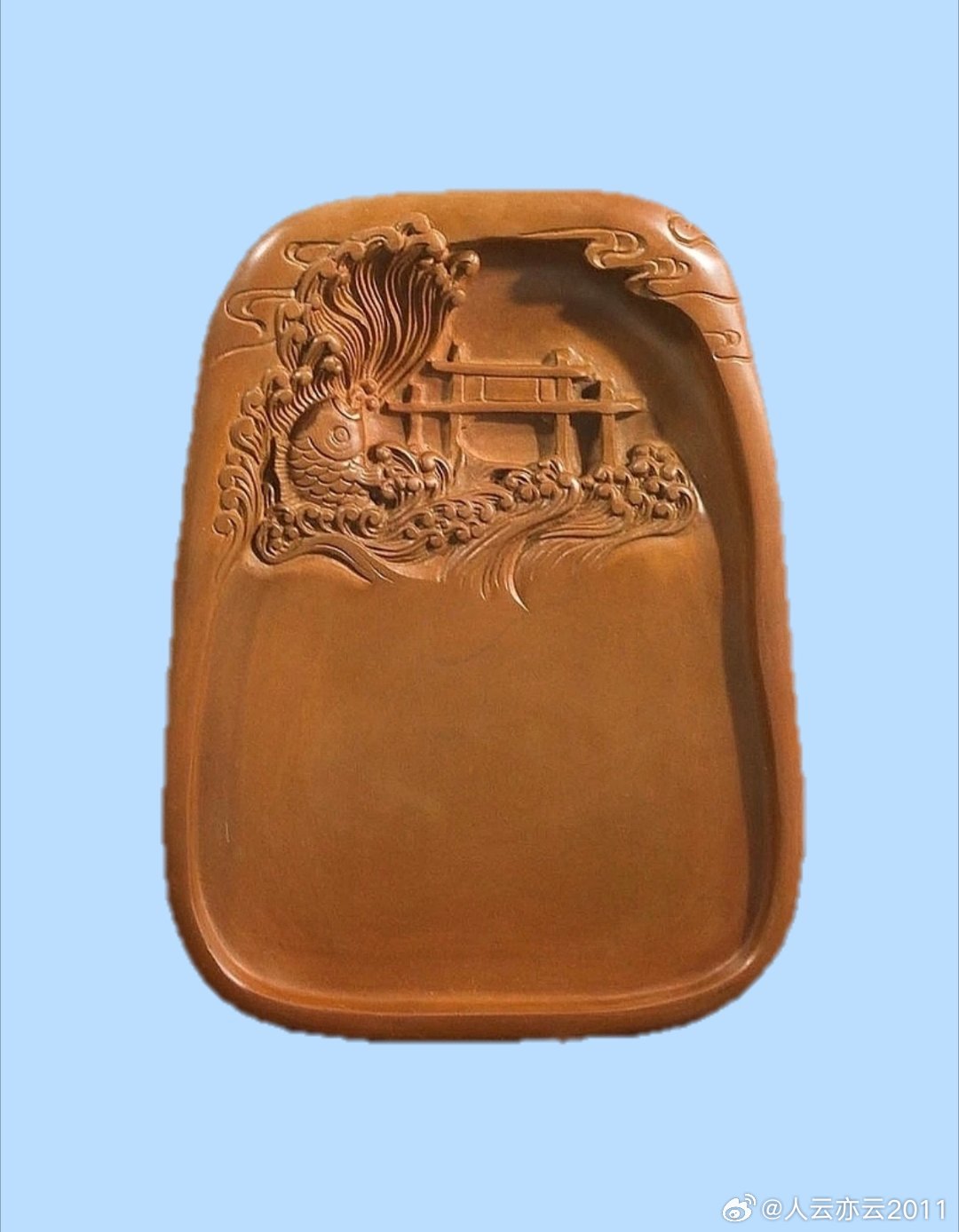 【精品展示】（二）砚台系列（4）：澄泥砚❷～～大师蔺涛作品⑨。与师友们分享，一手
