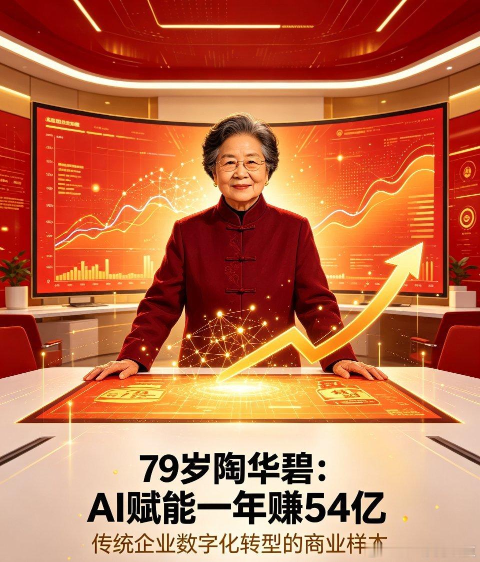 79岁老干妈陶华碧用AI一年赚54亿79岁的陶华碧，再次让外界看到传统企业转型的